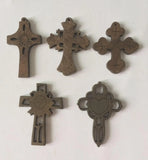 Religious Cross Pendant Variety Pack - 72pcs & 36pcs - Wooden & Resin Crosses