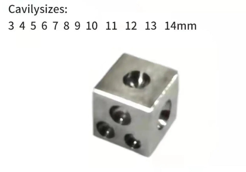 Square Dapping Block for Jewelry Doming Tool 25mm Texturizing