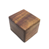 Square Jewelry Box Rings Earrings Walnut Organizer Case for Women