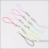 300 Pcs Cell Phone Lanyard Cords Strap Lobster Clasp 65mm