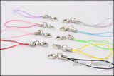 300 Pcs Cell Phone Lanyard Cords Strap Lobster Clasp 65mm