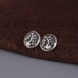 925 Silver Peacock Stud Earring Chinese Style Ear Pin Fine Jewelry