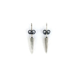 925 Silver Retro Dagger Stud Earring Street Punk Style Ear Pin