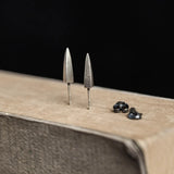 925 Silver Retro Dagger Stud Earring Street Punk Style Ear Pin