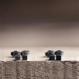 925 Silver Cube Stud Earrings Men Women Minimalist Allergy-Free Neo-Gothic Style