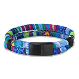 Stainless Steel Surfer Waterproof Rope Bracelet Double-Layer Beach Jewelry