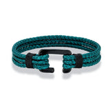 Multilayer Waterproof Rope Bracelet Stainless Steel Clasp Easy Sport Hook