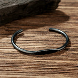 Vintage Cuff Stainless Steel Bangle Bracelet for Men Women