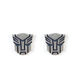 Mini Decepticons Sterling Silver Stud Earrings Gothic Vintage