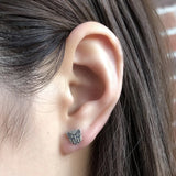 Mini Decepticons Sterling Silver Stud Earrings Gothic Vintage
