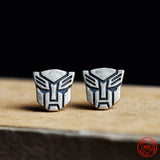 Mini Decepticons Sterling Silver Stud Earrings Gothic Vintage