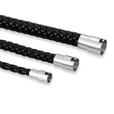 Brown Leather Choker Stainless Steel Clasp