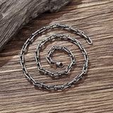 Gothic U Shape Thick Chain Choker Necklace Stainless Steel