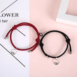 925 Sterling Silver Magnetic Clasp Couple Attraction Rope Set