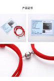 925 Sterling Silver Magnetic Clasp Couple Attraction Rope Set