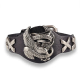 Male Bird Skull Retro Leather Bracelet