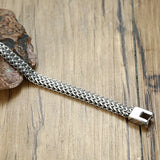Stainless Steel Double Link Chain Bracelet for Men