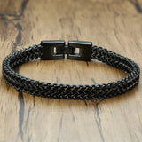Stainless Steel Double Link Chain Bracelet for Men