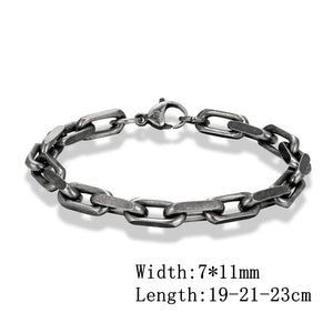 Punk Rock Bicycle Chain Bracelet Stainless Steel Biker