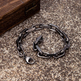 Punk Rock Bicycle Chain Bracelet Stainless Steel Biker