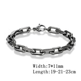 Punk Rock Bicycle Chain Bracelet Stainless Steel Biker