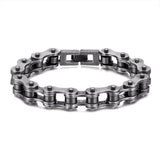 Punk Rock Bicycle Chain Bracelet Stainless Steel Bike Chain Accessory