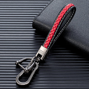 Leather Men Keychain Clasp Creative DIY Keyring Holder Car Key Chain Jewelry