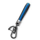 Leather Men Keychain Clasp Creative DIY Keyring Holder Car Key Chain Jewelry
