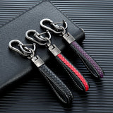 Leather Men Keychain Clasp Creative DIY Keyring Holder Car Key Chain Jewelry