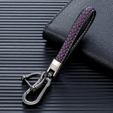 Leather Men Keychain Clasp Creative DIY Keyring Holder Car Key Chain Jewelry