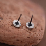 Swirl Round Stud Earrings 925 Sterling Silver Jewelry