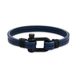 Men Women U-shape Shackle Bracelet Multilayer Leather Bracelets