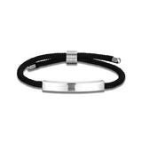 Adjustable Thread Rope Couple Custom Engraved Stainless Steel Bangle