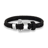 Nautical Rope Bracelet Double Strand Shackle Buckle Survival Jewelry
