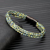 Navy Style Men Woven Rope Captain Bracelet