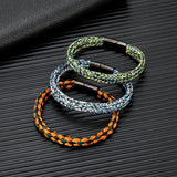 Navy Style Men Woven Rope Captain Bracelet