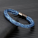 Navy Style Men Woven Rope Captain Bracelet