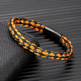 Navy Style Men Woven Rope Captain Bracelet