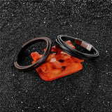 Leather Bracelet Coffee Multilayer Rope Chain Stainless Steel Magnet
