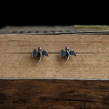 925 Silver Pterodactyl Dinosaur Stud Earrings for Girls