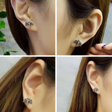 925 Silver Pterodactyl Dinosaur Stud Earrings for Girls