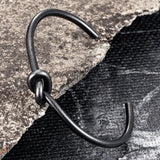 Circular Open Knot Cuff Bangle Bracelet Stainless Steel Punk Jewelry