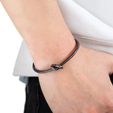Circular Open Knot Cuff Bangle Bracelet Stainless Steel Punk Jewelry