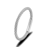 Non-fading Steel Wire rope Bracelet Vintage Cuff Charm Bracelet for Men