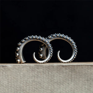 S925 Silver Octopus Claw Ear Stud Men Women Anti-Allergy Earrings