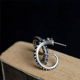 S925 Silver Octopus Claw Ear Stud Men Women Anti-Allergy Earrings