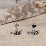 3D Ant Stud Earrings Sterling Silver 925 Hexapod Insect Ear Studs Bijoux
