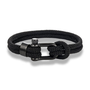 Nautical Survival Shackle Bracelet Stainless Steel Sport Buckle