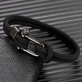 Nautical Survival Shackle Bracelet Stainless Steel Sport Buckle