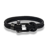 Nautical Survival Shackle Bracelet Stainless Steel Sport Buckle